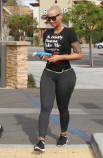 AMBER ROSE Out and About in Studio City 12/27/2015