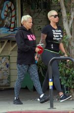 AMBER ROSE Out and About in Studio City 12/27/2015