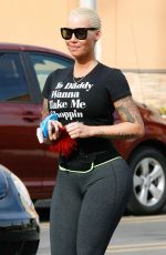 AMBER ROSE Out and About in Studio City 12/27/2015