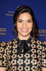 AMERICA FERRERA at 73rd Annual Golden Globe Nominations in Los Angeles 12/10/2015