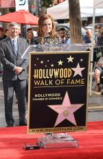 AMY POEHLER Honored with a Star on the Hollywood Walk of Fame in Los Angeles 12/03/2015