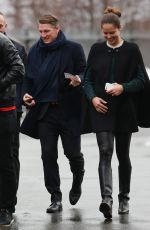 ANA IVANOVIC and Bastian Schweinsteiger Arrives at Old Trafford in Manchester 12/16/2015