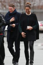 ANA IVANOVIC and Bastian Schweinsteiger Arrives at Old Trafford in Manchester 12/16/2015