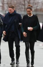 ANA IVANOVIC and Bastian Schweinsteiger Arrives at Old Trafford in Manchester 12/16/2015