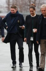 ANA IVANOVIC and Bastian Schweinsteiger Arrives at Old Trafford in Manchester 12/16/2015