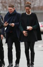 ANA IVANOVIC and Bastian Schweinsteiger Arrives at Old Trafford in Manchester 12/16/2015