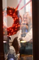 ANJA RUBIK Out for Dinner in Warsaw 12/21/2015