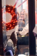 ANJA RUBIK Out for Dinner in Warsaw 12/21/2015