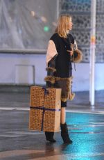 ANJA RUBIK Out for Dinner in Warsaw 12/21/2015