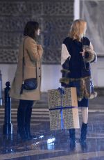 ANJA RUBIK Out for Dinner in Warsaw 12/21/2015