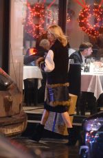 ANJA RUBIK Out for Dinner in Warsaw 12/21/2015