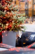 ANJA RUBIK Out for Dinner in Warsaw 12/21/2015