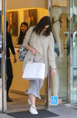 ANNE HATHAWAY Leaves a Lingerie Store in Beverly Hills 12/22/2015
