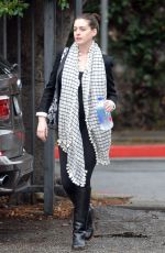 ANNE HATHAWAY Out and About in Los Angeles 12/22/2015