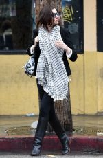 ANNE HATHAWAY Out and About in Los Angeles 12/22/2015