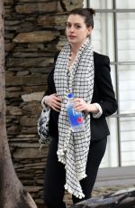 ANNE HATHAWAY Out and About in Los Angeles 12/22/2015