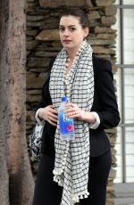 ANNE HATHAWAY Out and About in Los Angeles 12/22/2015