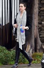 ANNE HATHAWAY Out and About in Los Angeles 12/22/2015