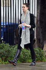 ANNE HATHAWAY Out and About in Los Angeles 12/22/2015