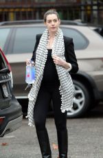 ANNE HATHAWAY Out and About in Los Angeles 12/22/2015