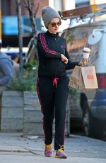 ANNE HATHAWAY Out and About in New York 12/16/2015