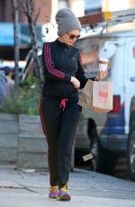ANNE HATHAWAY Out and About in New York 12/16/2015