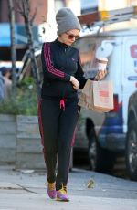 ANNE HATHAWAY Out and About in New York 12/16/2015