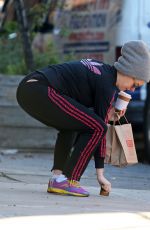 ANNE HATHAWAY Out and About in New York 12/16/2015