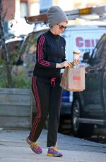 ANNE HATHAWAY Out and About in New York 12/16/2015