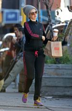 ANNE HATHAWAY Out and About in New York 12/16/2015