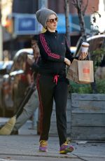 ANNE HATHAWAY Out and About in New York 12/16/2015