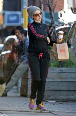 ANNE HATHAWAY Out and About in New York 12/16/2015