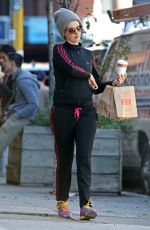 ANNE HATHAWAY Out and About in New York 12/16/2015