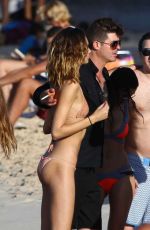 APRIL LOVE GEARY in Bikini on the Beach in St. Barts 12/30/2015