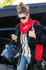ASHLEY GREENE at LAX Airport in Los Angeles 12/29/15