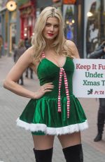 ASHLEY JAMES  -Peta Anti-fur Campaign in London 12/14/2015