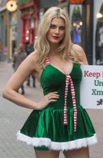 ASHLEY JAMES  -Peta Anti-fur Campaign in London 12/14/2015