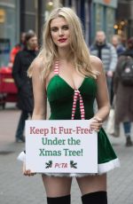 ASHLEY JAMES  -Peta Anti-fur Campaign in London 12/14/2015