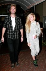 AVRIL LAVIGNE Leaves The Sunset Marquis in West Hollywood 12/12/2015