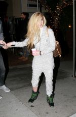 AVRIL LAVIGNE Leaves The Sunset Marquis in West Hollywood 12/12/2015