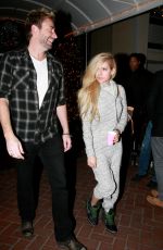 AVRIL LAVIGNE Leaves The Sunset Marquis in West Hollywood 12/12/2015