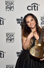 BECJY G at Musicians on Call Rock the Room Tour in West Hollywood 12/01/2015