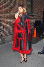 BEHATI PRINSLOO Arrives at The Late Show with Stephen Colbert in New York 12/07/2015