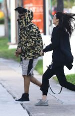 BELLA HADDID Arrives on the DJ Khaled Yacht in Miami 12/28/2015