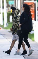 BELLA HADDID Arrives on the DJ Khaled Yacht in Miami 12/28/2015