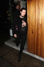 BELLA HADID Arrives at The Nice Guy in West Hollywood 12/22/2015