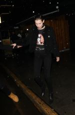 BELLA HADID Arrives at The Nice Guy in West Hollywood 12/22/2015