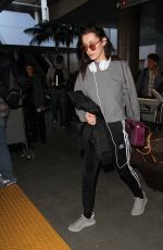 BELLA HADID at LAX Airport in Los Angeles 12/17/2015