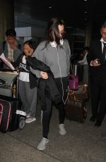 BELLA HADID at LAX Airport in Los Angeles 12/17/2015