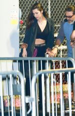 BELLA HADID at The Forum for the Weeknd Concert in Inglewood 12/09/2015